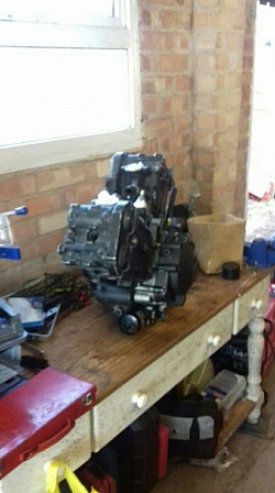 The removed engine 